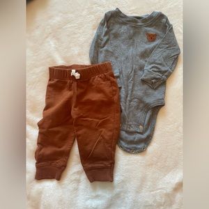 Bear onesie pant set